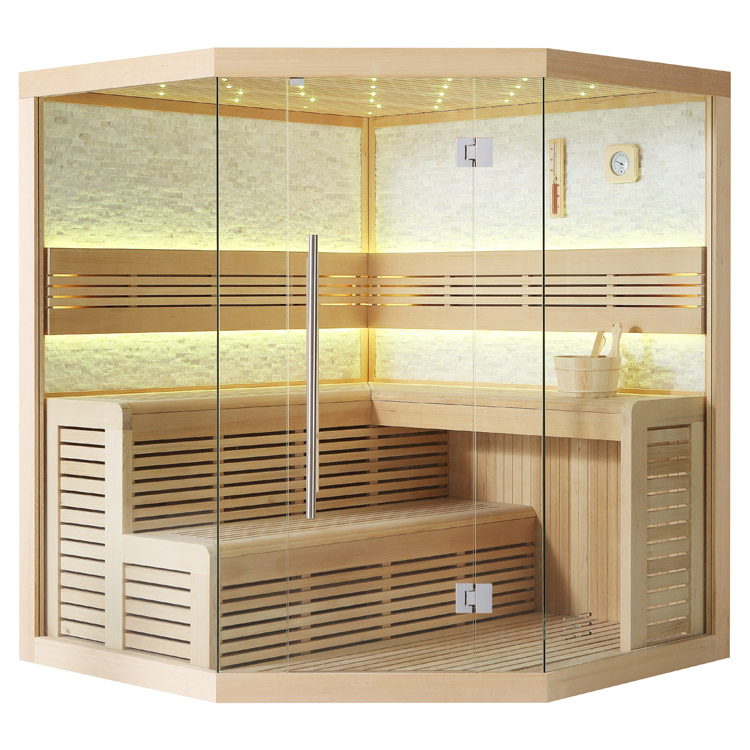 AWT Sauna 1101C Hemlock 180x180 sin calefactor de sauna
