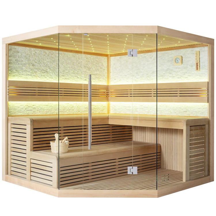 AWT Sauna 1101A Hemlock 220x220 sin calefactor de sauna