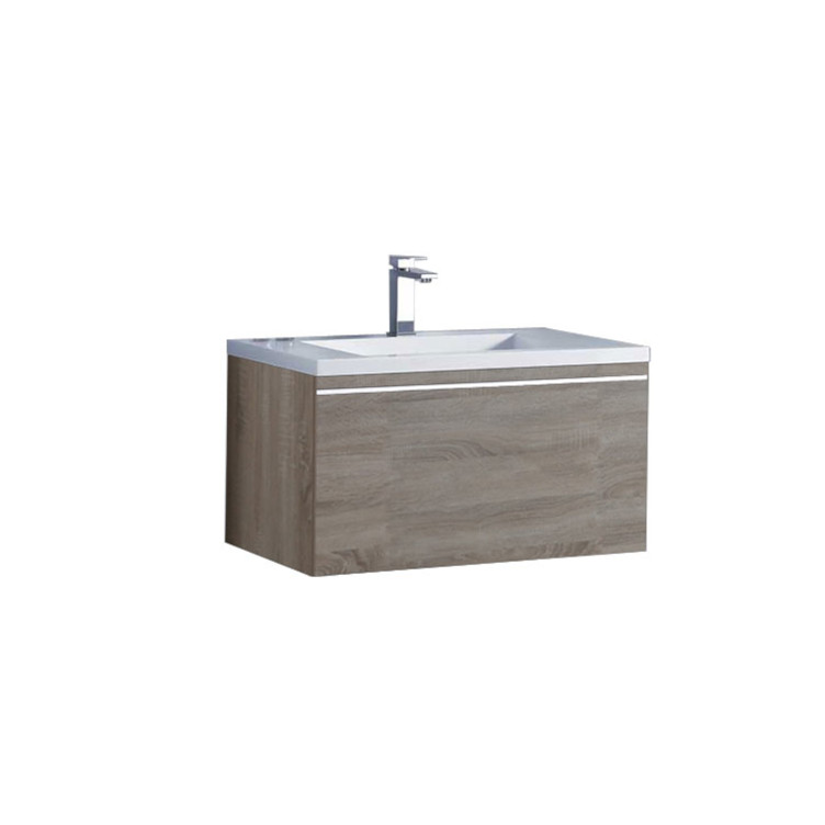 Mueble de baño Milano ME-0800, roble claro ,80x45cm,