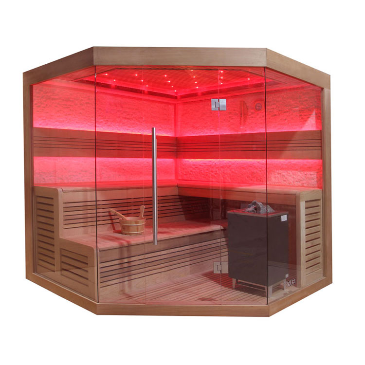 AWT Sauna B1242C cedro rojo 180x180 9kW EOS BiO-Max