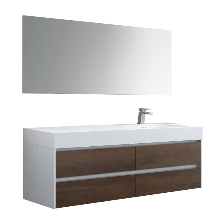 StoneArt Conjunto de muebles de cuarto de baño Milan ML-1600 roble os