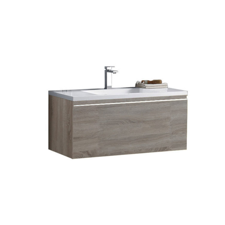 StoneArt Mueble de cuarto de baño Milano ME-1000 roble claro 100x45