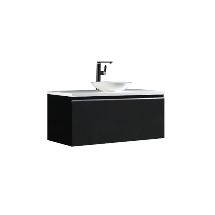 StoneArt Mueble de baño Milano ME-1000pro-4 gris oscuro 100x45