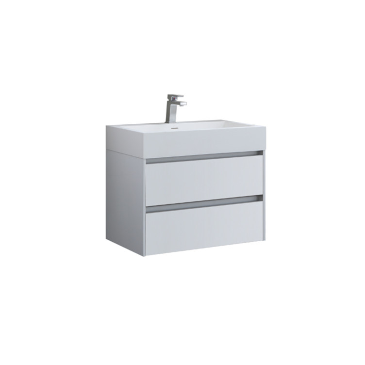 StoneArt Mueble de cuarto de baño Milan ML-0600 blanco brillo 60x48