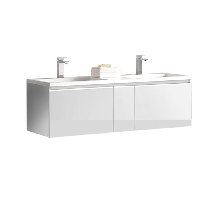 StoneArt Mueble de baño Milano ME-1400 blanco 140x45