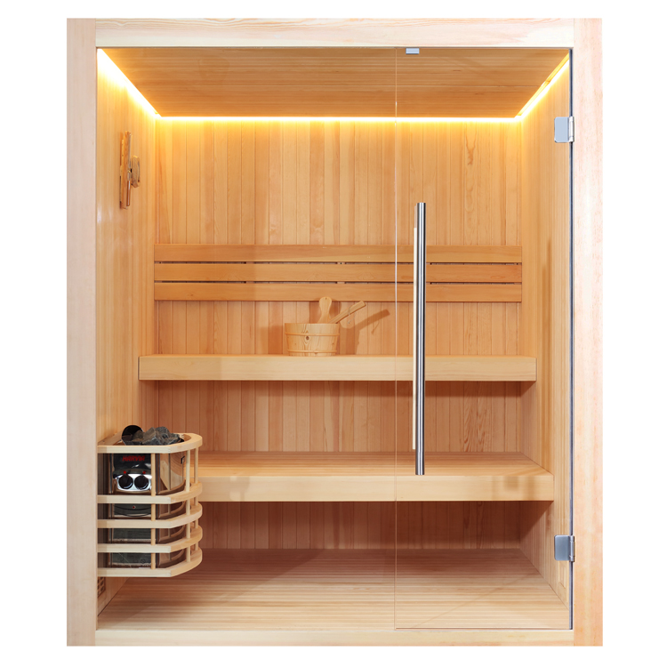 AWT Sauna 1802 Madera de pino 180x180 sin calefactor de sauna