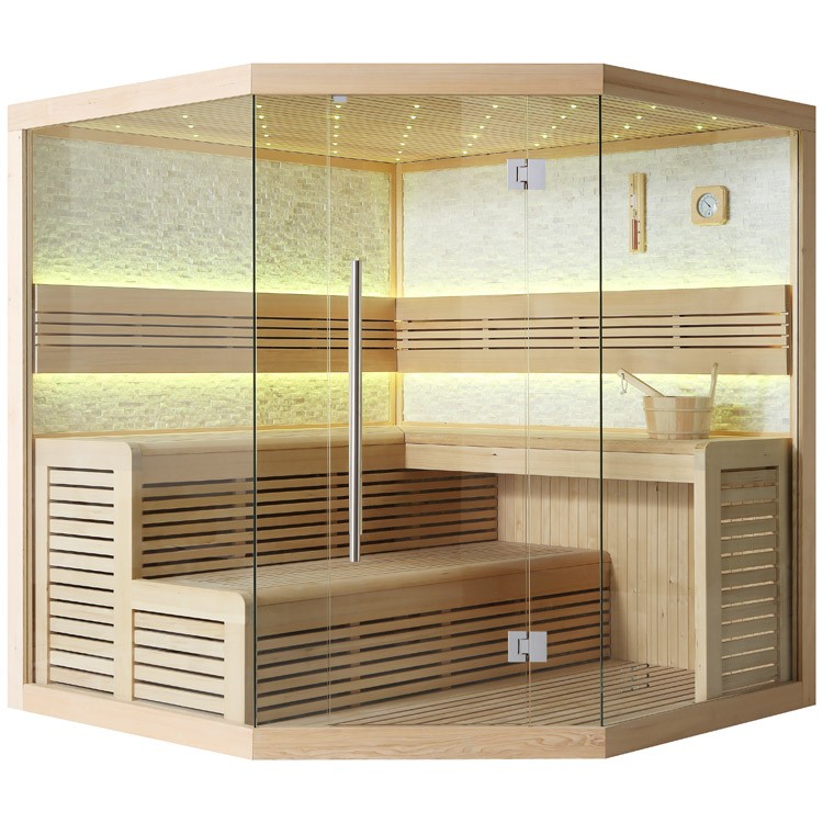 AWT Sauna 1101B Hemlock 200x200 sin calefactor de sauna