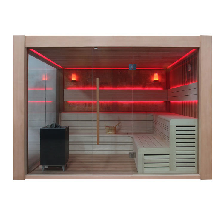 AWT Sauna B1416A cedro rojo 300x300 12kW EOS BiO-Cubo