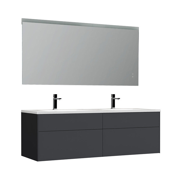 StoneArt Conjunto de muebles de baño Venice VE-1600-II gris oscuro 16