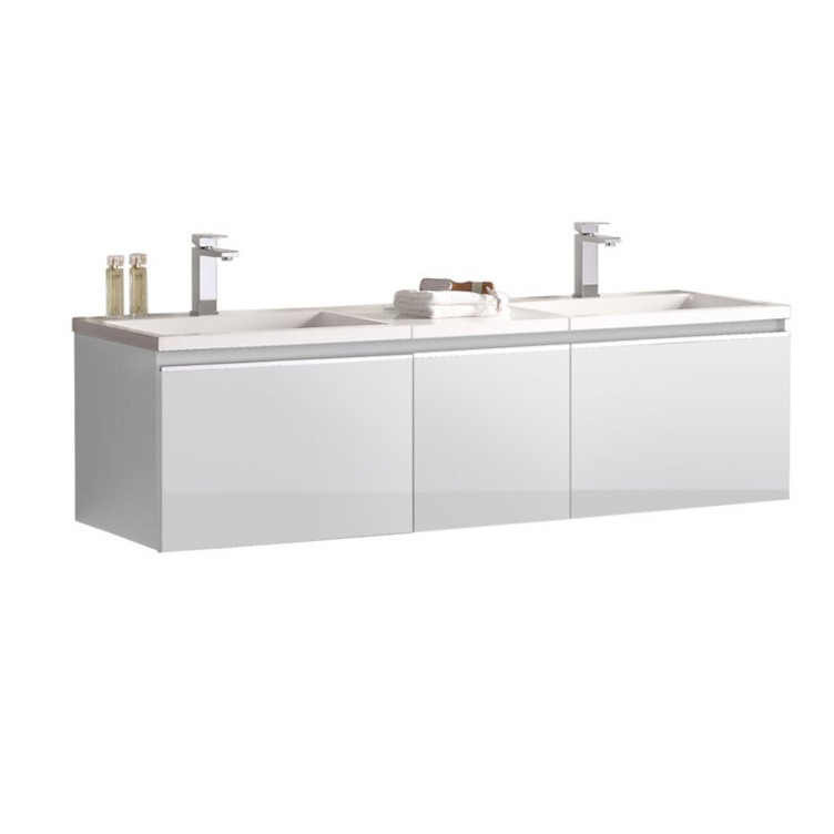 StoneArt Mueble de baño Milano ME-1600 blanco 160x45