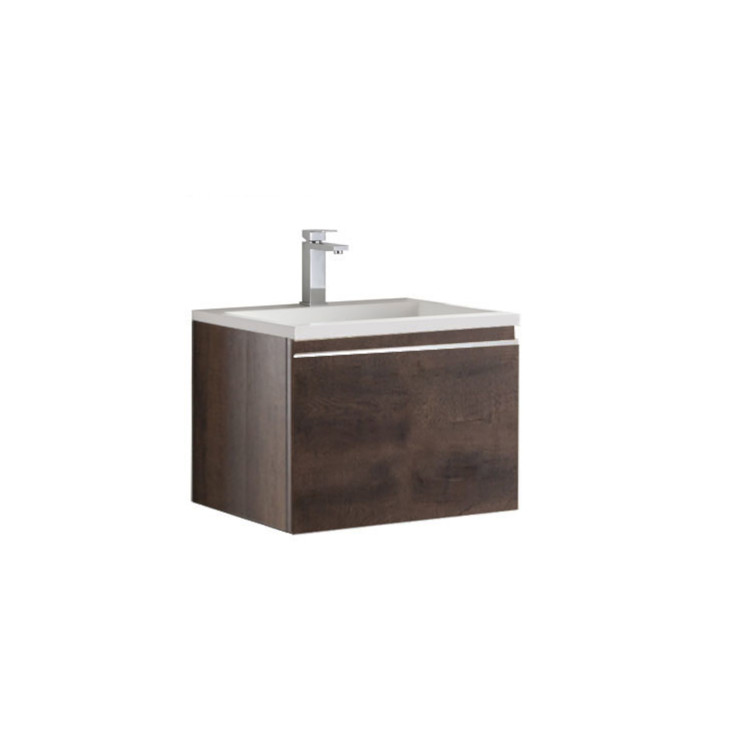 StoneArt Mueble de cuarto de baño Milano ME-0600 roble oscuro 60x45