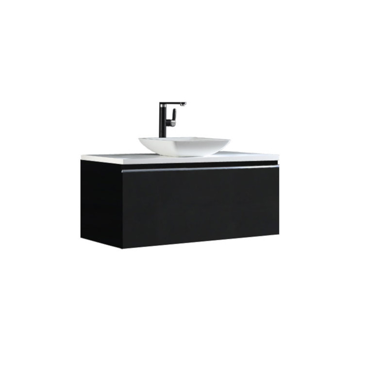 StoneArt Mueble de baño Milano ME-1000pro-2 gris oscuro 100x45