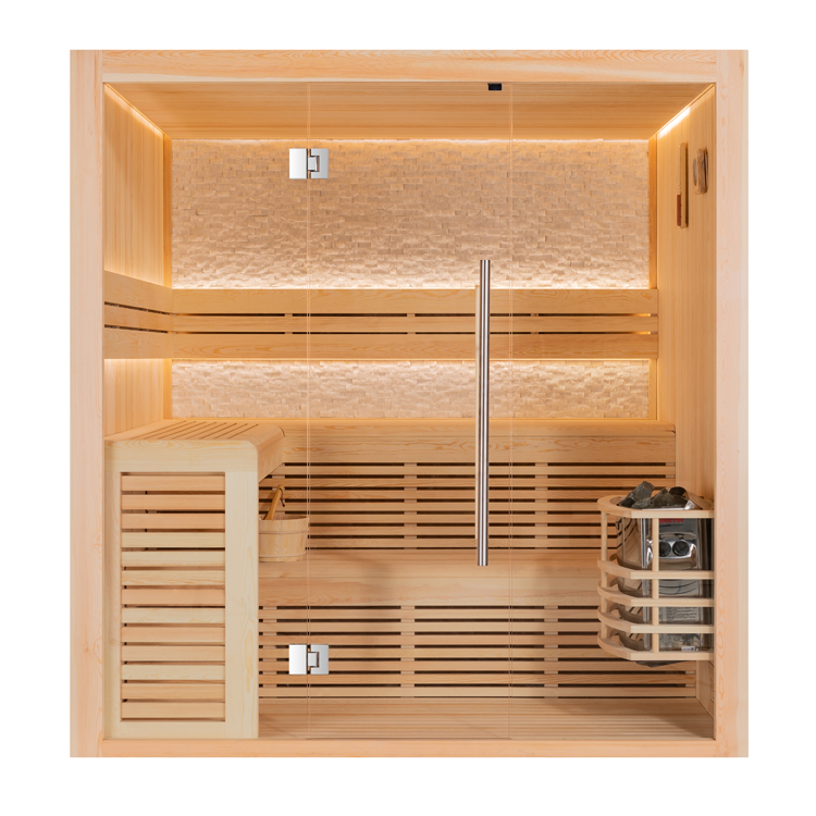 AWT Sauna 1812B Madera de pino 200x180 sin calefactor de sauna