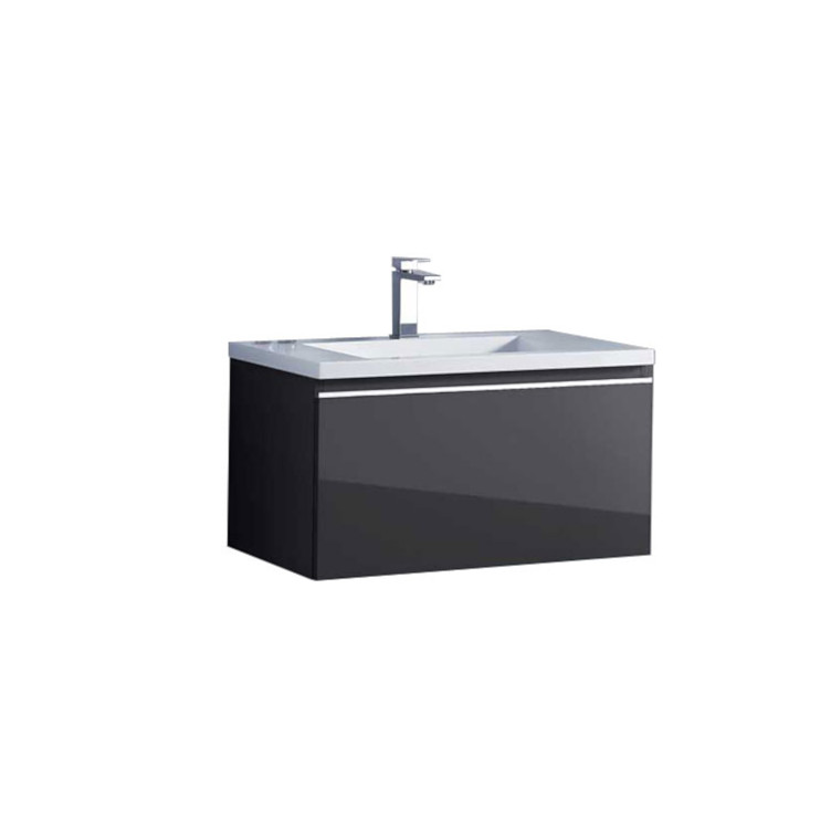 StoneArt Mueble de baño Milano ME-0800 gris oscuro 80x45