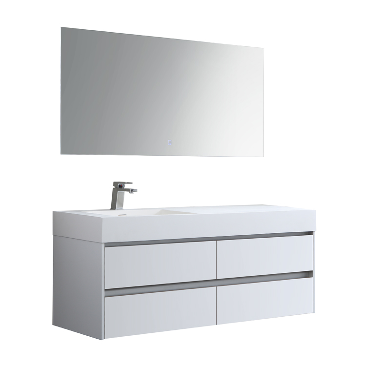 StoneArt Conjunto de muebles de cuarto de baño Milan ML-1400 blanco b