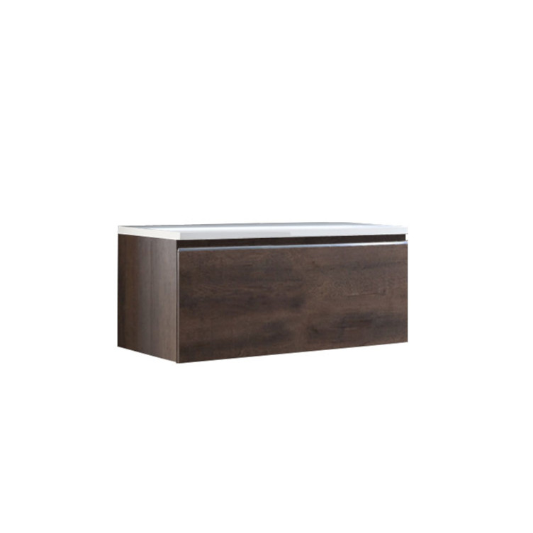 StoneArt Mueble de baño Milano ME-1000pro roble oscuro 100x45