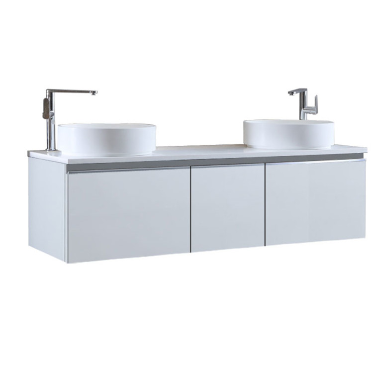 StoneArt Mueble de baño Milano ME-1600pro-6 blanco 160x45