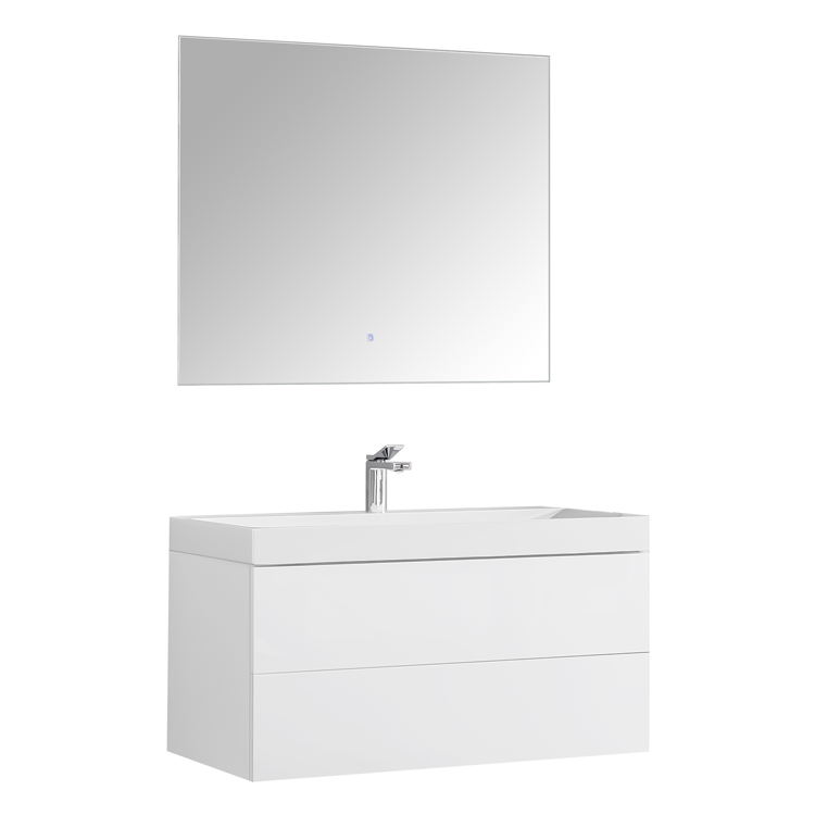 StoneArt Conjunto de muebles de cuarto de baño Brugge BU-1001 blanco