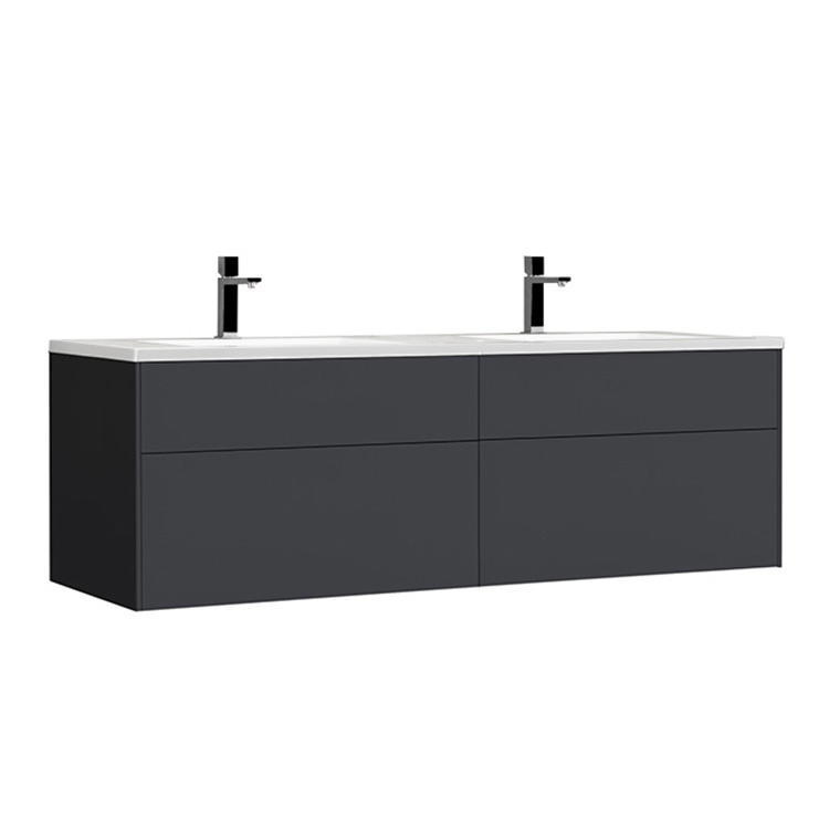 StoneArt Mueble de baño Venice VE-1600-II gris oscuro 160x52