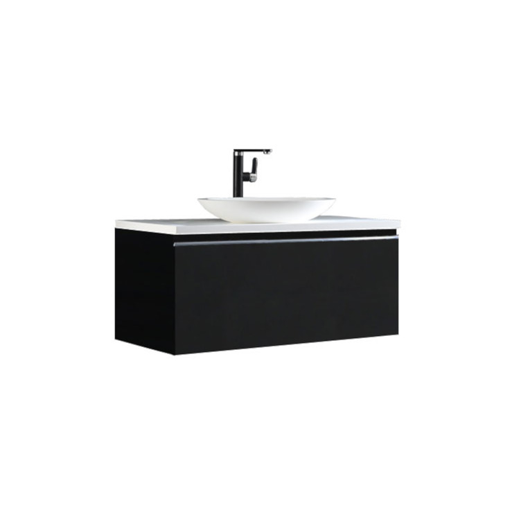 StoneArt Mueble de baño Milano ME-1000pro-3 gris oscuro 100x45