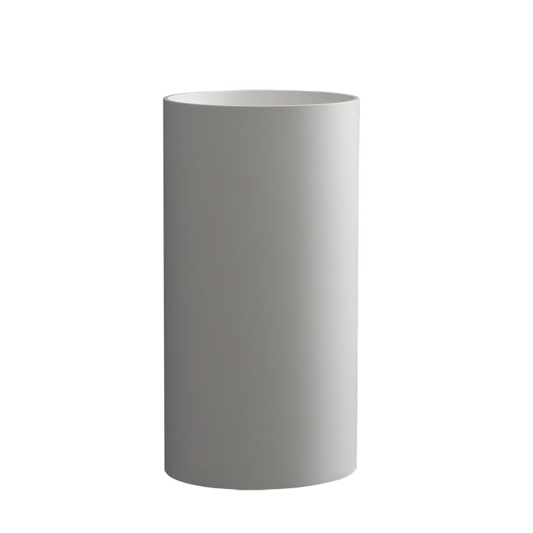 StoneArt Lavabo de pedestal LZ508 blanco 45x45cm brillante