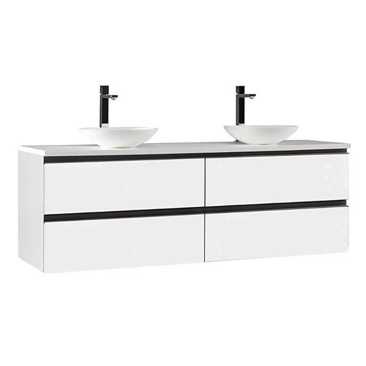 StoneArt Mueble de cuarto de baño Monte Carlo MC-1600pro-4 blanco 160