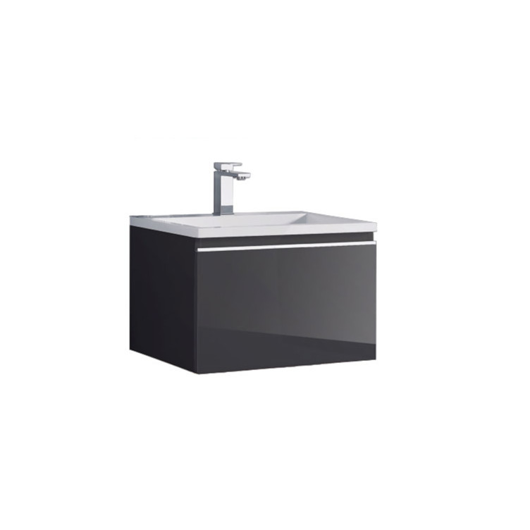 StoneArt Mueble de baño Milano ME-0600 gris oscuro 60x45