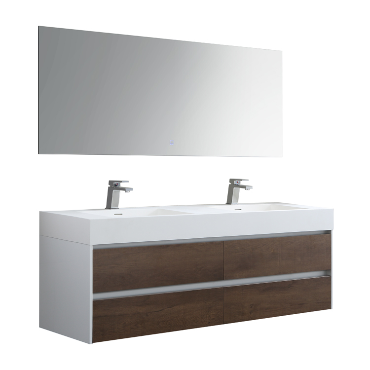 StoneArt Conjunto de muebles de cuarto de baño Milan ML-1600 roble os
