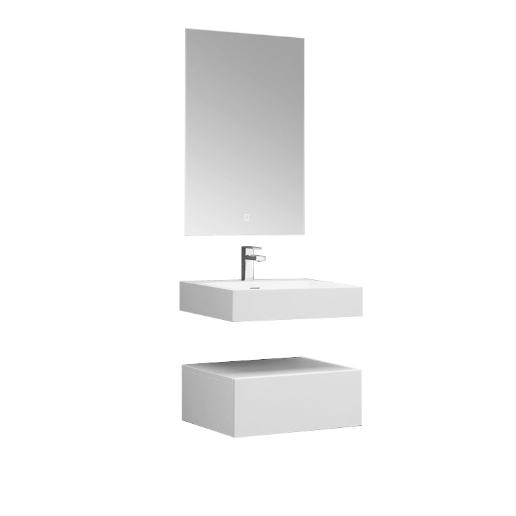 StoneArt Conjunto de muebles de cuarto de baño LP4506 blanco 60x48cm