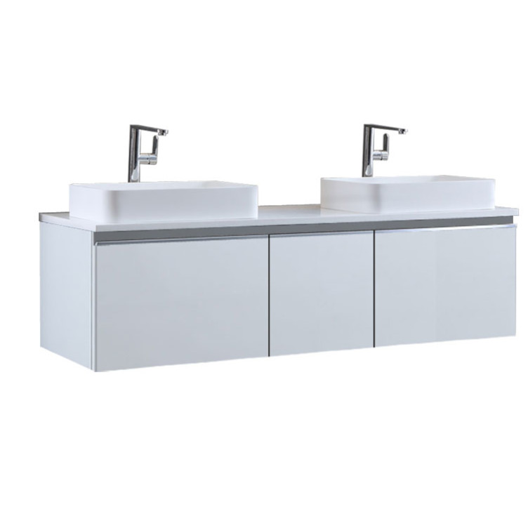 StoneArt Mueble de baño Milano ME-1600pro-5 blanco 160x45