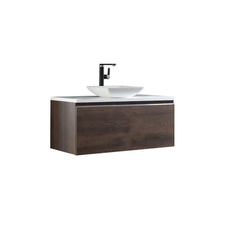 StoneArt Mueble de cuarto de baño Milano ME-1000pro-2 roble oscuro 10