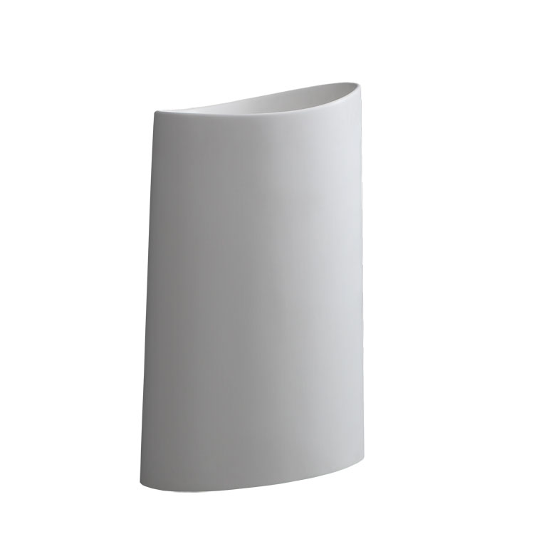 StoneArt Lavabo de pedestal LZ503 blanco 60x37cm brillante
