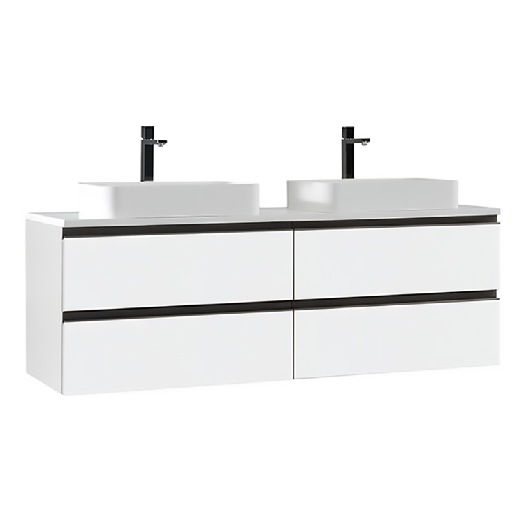 StoneArt Mueble de cuarto de baño Monte Carlo MC-1600pro-5 blanco 160
