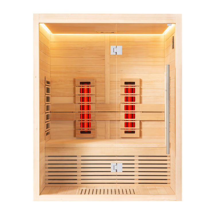 AWT Sauna 1250C-IR Hemlock 150x110 sin calefactor de sauna